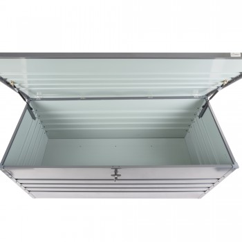 Skrzynia ogrodowa metalowa - Orto 1000 litrów - szara GRINDI IN THE GARDEN - 8