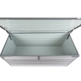 Skrzynia ogrodowa metalowa - Orto 1000 litrów - szara GRINDI IN THE GARDEN - 8