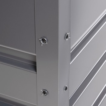 Skrzynia ogrodowa metalowa - Orto 1000 litrów - szara GRINDI IN THE GARDEN - 9