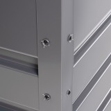 Skrzynia ogrodowa metalowa - Orto 1000 litrów - szara GRINDI IN THE GARDEN - 9