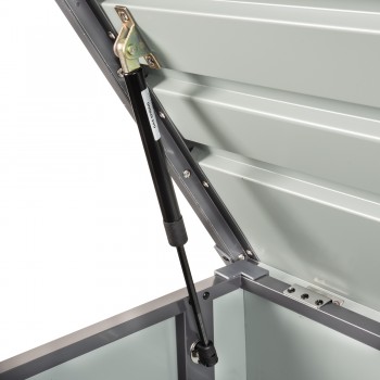 Skrzynia ogrodowa metalowa - Orto 1000 litrów - szara GRINDI IN THE GARDEN - 10