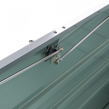 Skrzynia ogrodowa metalowa - Orto 1000 litrów - szara GRINDI IN THE GARDEN - 11