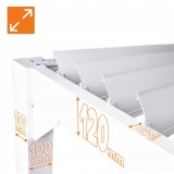 Pergola tarasowa przyścienna aluminiowa, biała - Kea VII 4x3m GRINDI IN THE GARDEN - 5