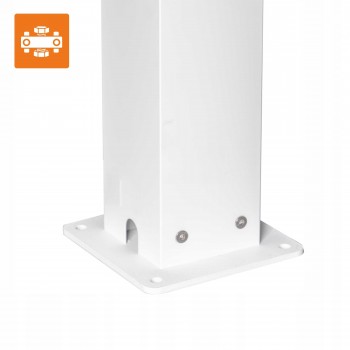 Pergola tarasowa przyścienna aluminiowa, biała - Kea VII 4x3m GRINDI IN THE GARDEN - 7