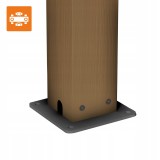 Pergola tarasowa, imitacja drewna aluminiowa z otwieranym dachem - Kea II 3x4m GRINDI IN THE GARDEN - 7