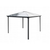 Altana ogrodowa aluminiowa, antracytowa - Libra I 3x3m GRINDI IN THE GARDEN - 1