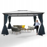 Altana ogrodowa aluminiowa, antracytowa - Libra I 4x3m GRINDI IN THE GARDEN - 2