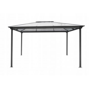 Altana ogrodowa aluminiowa, antracytowa - Libra I 4x3m GRINDI IN THE GARDEN - 1