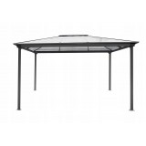 Altana ogrodowa aluminiowa, antracytowa - Libra I 4x3m GRINDI IN THE GARDEN - 1