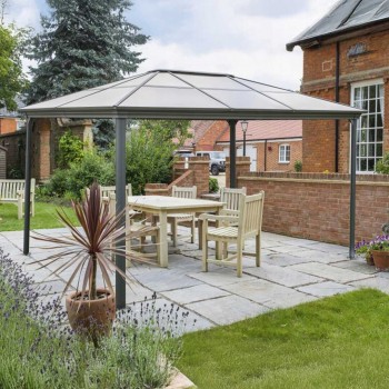 Altana ogrodowa aluminiowa, antracytowa - Libra I 4x3m GRINDI IN THE GARDEN - 4