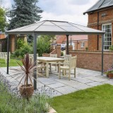 Altana ogrodowa aluminiowa, antracytowa - Libra I 4x3m GRINDI IN THE GARDEN - 4