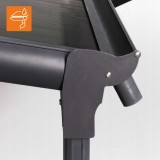 Pergola tarasowa przyścienna aluminiowa, szara - Nea II 4,3x3m GRINDI IN THE GARDEN - 9