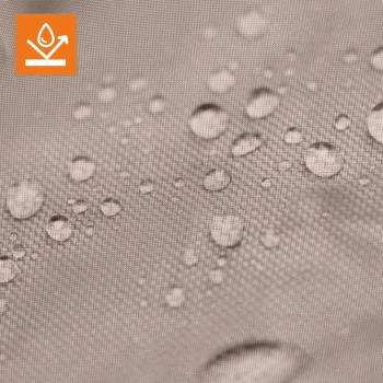 Pergola leżak ogrodowy z zadaszeniem - Kayan I - 207x147x205 biała GRINDI - 9