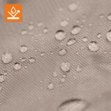 Pergola leżak ogrodowy z zadaszeniem - Kayan I - 207x147x205 biała GRINDI - 9