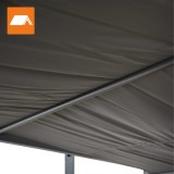 Pergola leżak ogrodowy z zadaszeniem - Werula I - 195x195x195 szara GRINDI - 9