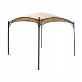 Pawilon ogrodowy altana - stalowa - RINIA 3x3m beżowa GRINDI - 1