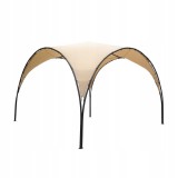 Pawilon ogrodowy altana - stalowa - SIMI 3,8x3,8m beżowa GRINDI - 1