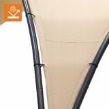 Pawilon ogrodowy altana - stalowa - SIMI 3,8x3,8m beżowa GRINDI - 10