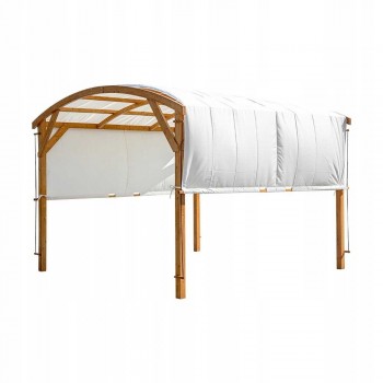 Pergola ogrodowa drewniana z przesuwnym dachem - Moha I - 3,2x3,1m GRINDI - 1