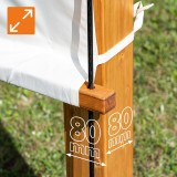 Pergola ogrodowa drewniana z przesuwnym dachem - Moha I - 3,2x3,1m GRINDI - 5