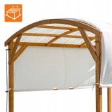 Pergola ogrodowa drewniana z przesuwnym dachem - Moha I - 3,2x3,1m GRINDI - 10