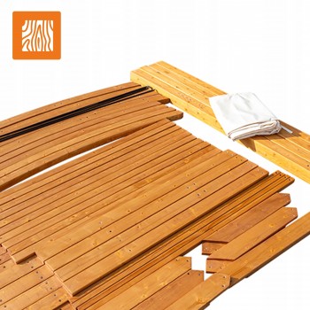 Pergola ogrodowa drewniana z przesuwnym dachem - Moha I - 3,2x3,1m GRINDI - 11