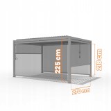 Roleta pionowa do pergoli Kea - beżowa GRINDI IN THE GARDEN - 3