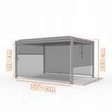 Roleta pionowa do pergoli Kea - szara GRINDI IN THE GARDEN - 4