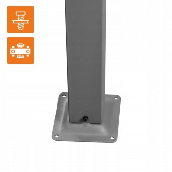 Pergola tarasowa szara z szarym poszyciem - Irda IV 3x6m GRINDI IN THE GARDEN - 12