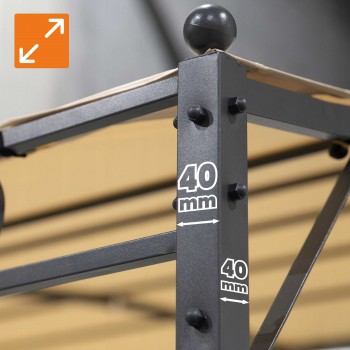 Pergola tarasowa ogrodowa - metalowa - Andros 2,5x3m beżowa GRINDI IN THE GARDEN - 6