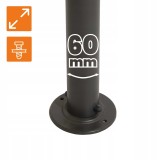 Pergola tarasowa ogrodowa - metalowa - Ikaria - 3,5x3,5m beżowa GRINDI IN THE GARDEN - 7