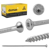 Wkręt ciesielski z łbem stożkowym 10mm srebrny - CS - karton DMX - 1