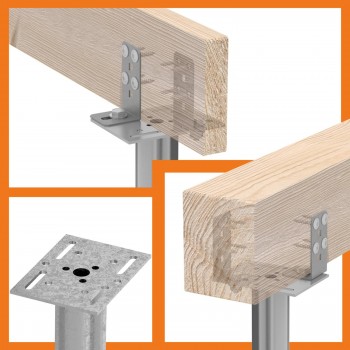 Podstawa słupa - wkręcana do ziemi - PWF GRUNDLINE - 10