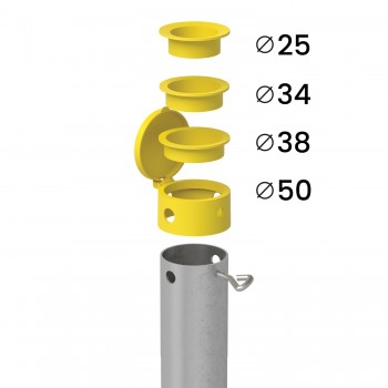 Podstawa słupa - wkręcana - PWO 60x550x1,7 GRUNDLINE - 6