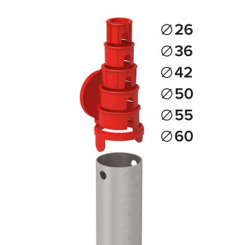 Podstawa słupa - wkręcana - PWO 68x550x1,8 GRUNDLINE - 5