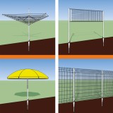 Podstawa słupa - wkręcana - PWO 68x550x1,8 GRUNDLINE - 2