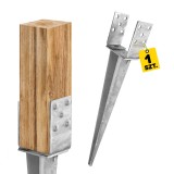 Podstawa słupa - wbijana regulowana - PSGR GRUNDLINE - 1