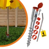 Podstawa słupa - wkręcana - PWO 68x550x1,8 GRUNDLINE - 1