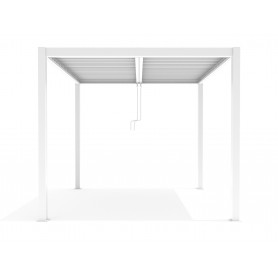 Pergola tarasowa, biała aluminiowa z otwieranym dachem - Kea I 3x4m Grindi - 2
