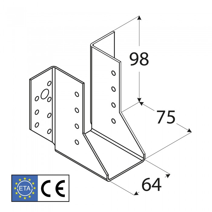 Wieszak belki – uchwyt belki drewnianej - WB 1 - 10szt