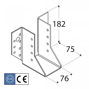 Wieszak belki – uchwyt belki drewnianej WB 2 - 10szt