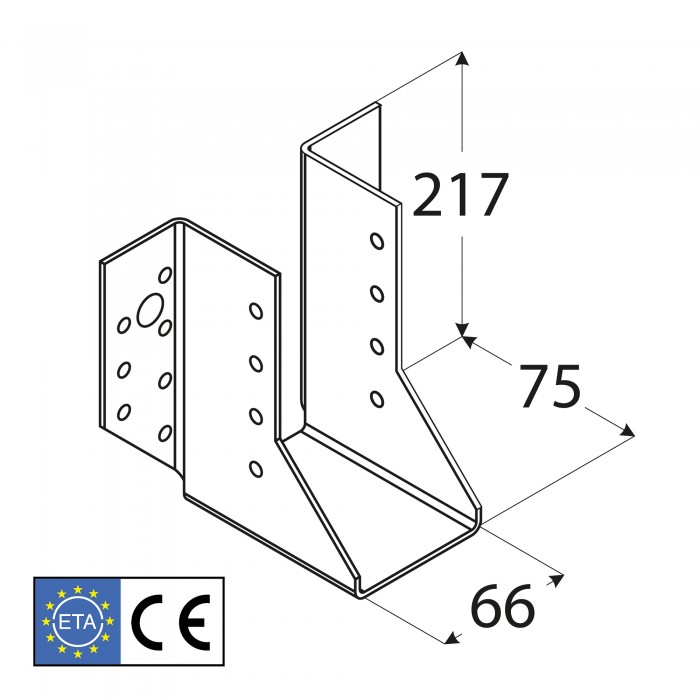 Wieszak belki – uchwyt belki drewnianej WB 5 - 10szt DMX - 20