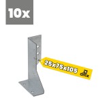 Wieszak belki prawy – uchwyt belki drewnianej WBD - 10szt DMX - 1