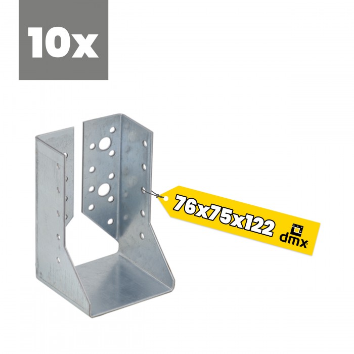 Wieszak belki zagięty – uchwyt belki drewnianej WBZ - 10szt DMX - 5