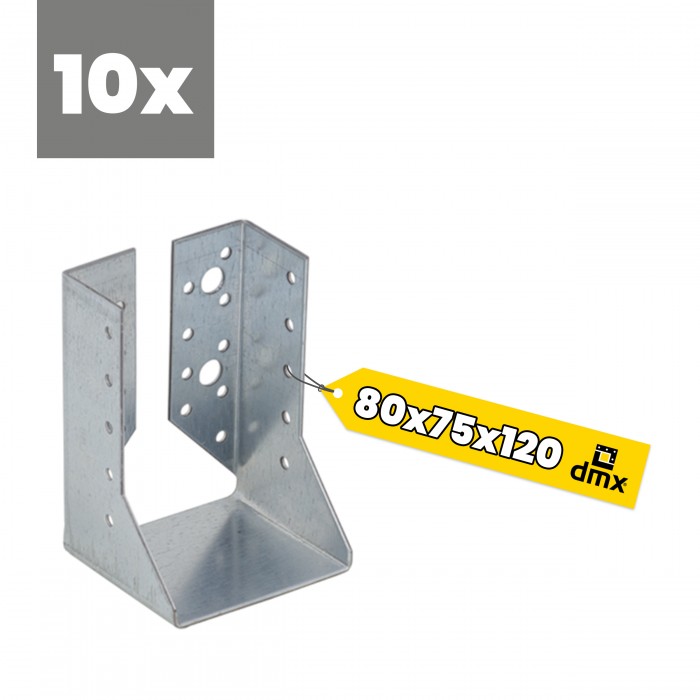 Wieszak belki zagięty – uchwyt belki drewnianej WBZ - 10szt DMX - 9