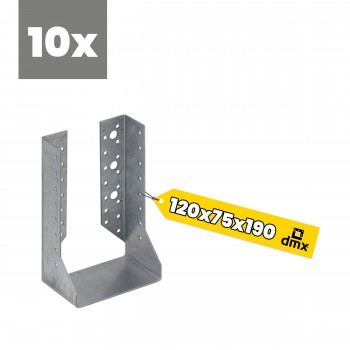 Wieszak belki zagięty – uchwyt belki drewnianej WBZ - 10szt DMX - 25