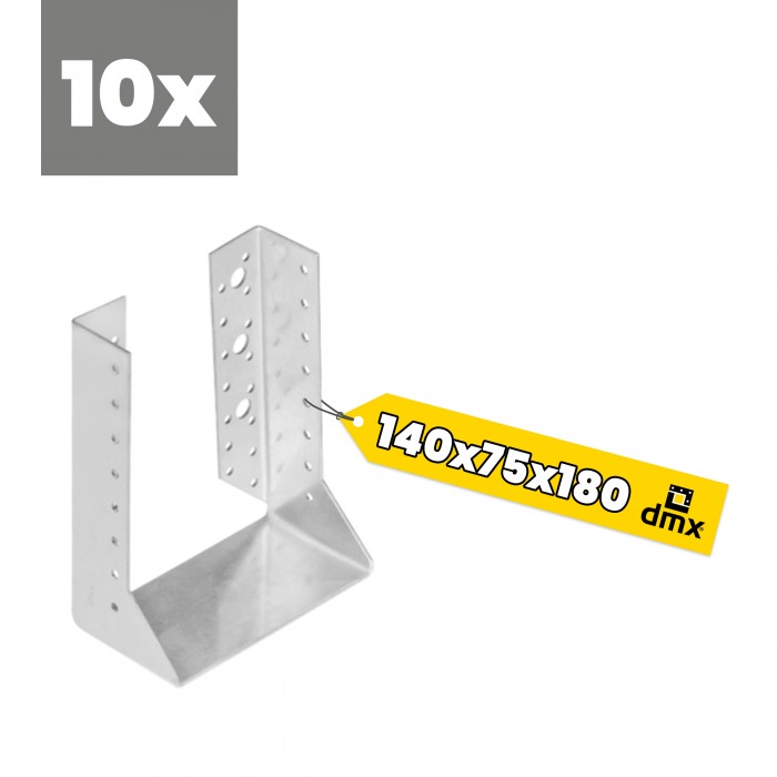 Wieszak belki zagięty – uchwyt belki drewnianej WBZ - 10szt DMX - 27