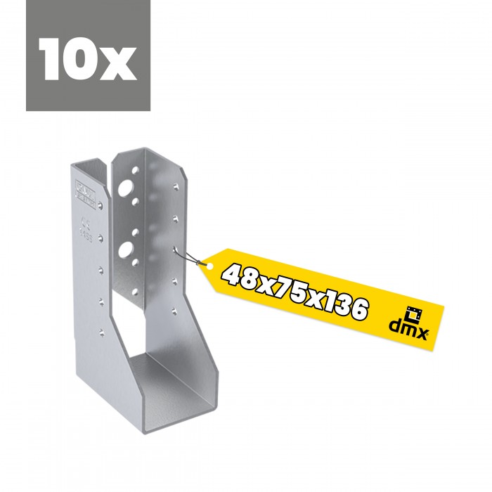 Wieszak belki zagięty – uchwyt belki drewnianej WBZ - 10szt DMX - 33