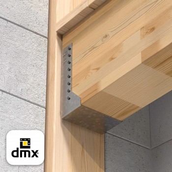 Wieszak belki zagięty – uchwyt belki drewnianej WBZ - 10szt DMX - 36