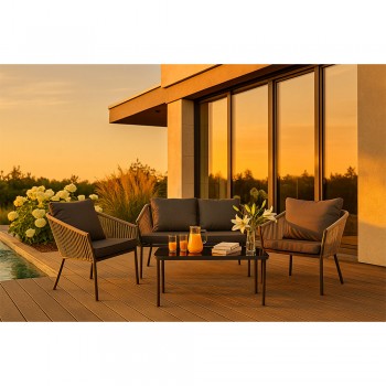 Zestaw mebli ogrodowych szary - Paga I GRINDI IN THE GARDEN - 2